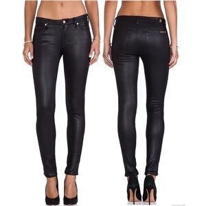 7 for all mankind crackle stretch faux leather pants/ jegging ❤️